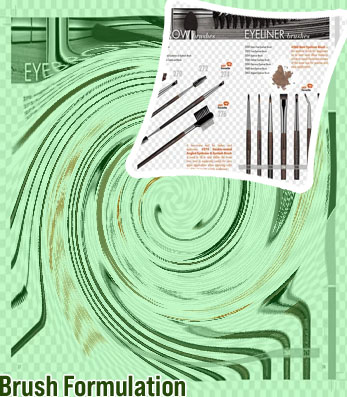 Eyeliner makeup brush