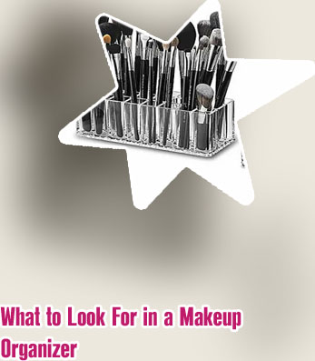 Makeup brush organizer